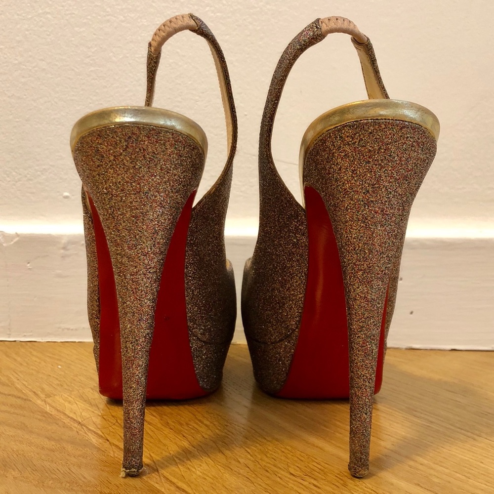 Christian Louboutin Lady Peep Sling 150mm Size 39 - Picture 6 of 8
